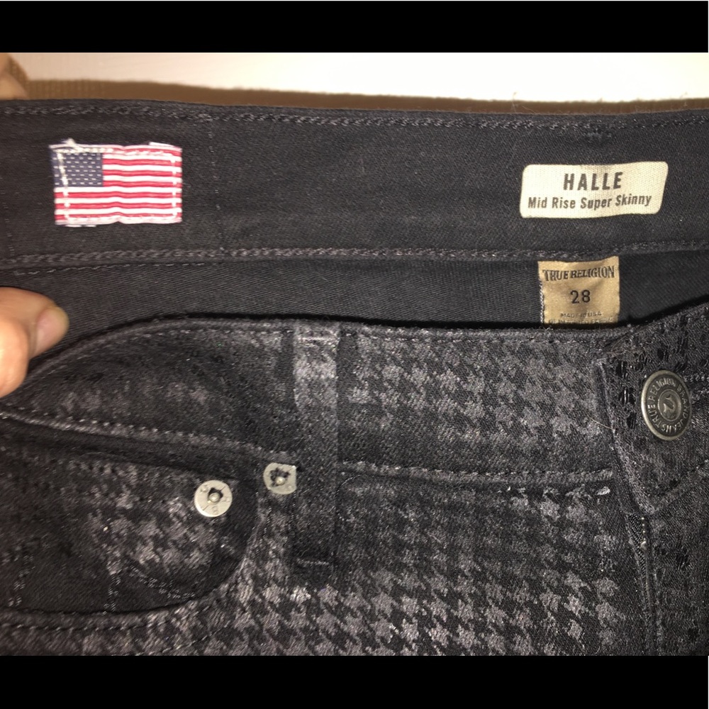 NWT True Religion Halle Tone On Tone Skinny sz 28